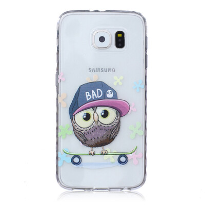 

Сова Pattern Мягкий тонкий ТПУ Резиновая крышка силиконовый гель чехол для SAMSUNG GALAXY S6