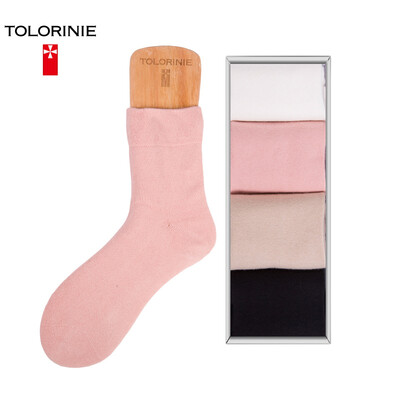 

TOLORINIE casual socks organic cotton pregnant women loose socks cotton socks K7633M0010 4 double installed