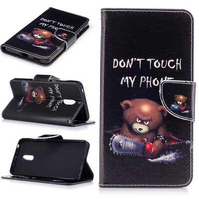 

Bear Design PU Leather Flip Cover Wallet Card Holder Case for Nokia 6