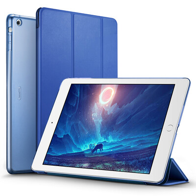 

(ESR) Apple iPad Air / 5 корпус / оболочка три раза тонкий кожаный чехол Yue цветная серия sailor blue