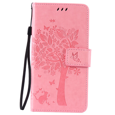 

Pink Tree Design PU кожа флип крышку кошелек карты держатель чехол для LG K10