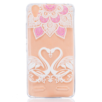 

Swan Pattern Soft Thin TPU Rubber Silicone Gel Case Cover for Lenovo A6000