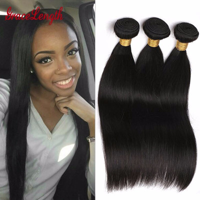 

Grace Length Hair Brazilian Straight Hair 3 Bundles Straight Virgin Hair 8A Mink Brazilian Hair Weave Bundles Straight Human Hair