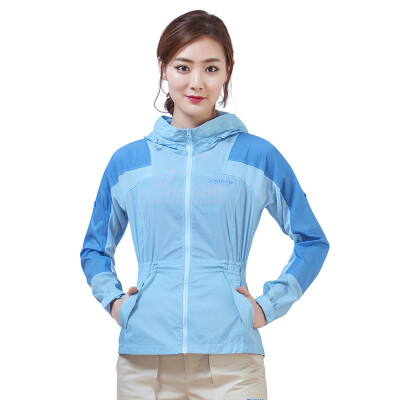 

Pathfinder TOREAD spring and summer outdoor water repellent breathable Slim skin windbreaker crystal blue / coastal blue