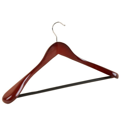 

[Jingdong supermarket] Lizhi widen the shoulder red wood color solid wood hanger wood wood clothes hanging clothes clothes