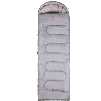 

Red camp sleeping bags outdoor autumn and winter thicker sleeping bags adult indoor lunch pockets 2.3kg gray