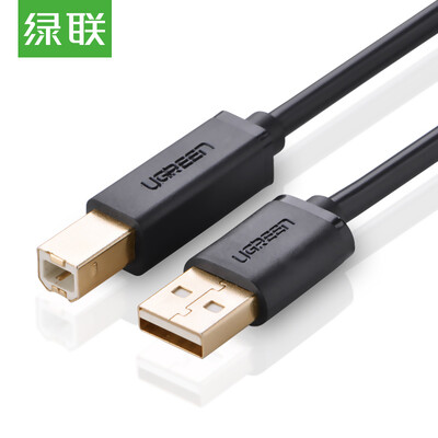

Green UGREEN USB20 printer data cable side of the cable to support the HP Canon Epson printer 5 meters black 10352