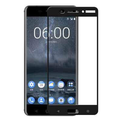 

Nokia Smorss 6 стал взрывозащищенной мембрана мобильного телефона фильм полного экрана с высоким разрешением экрана ударопрочного стекло пленки для Nokia 6 / nokia6 черной пленки
