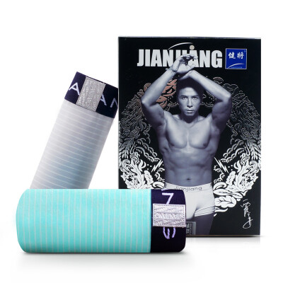 

Jingdong supermarket] men's underwear men [2] fresh stripes flat underwear fine packaging