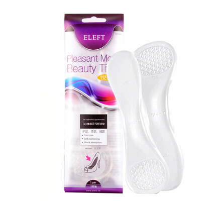 

ELEFT 34 gel arch comfort pad transparent ladies high heels insole seven pad a pair