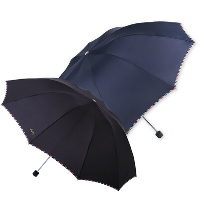 

Jingdong supermarket] umbrella umbrella to increase the reinforcement of 10 steel umbrella business umbrella easy to dry fine sun umbrella dual combination of 2 sets of equipment installed 3311E touch 2 # deep purple / 3 # moss green