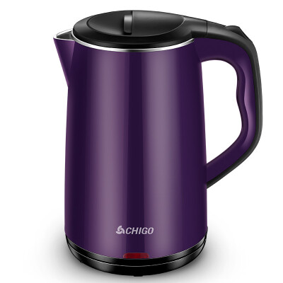 

Zhigao CHIGO Electric kettle 304 stainless steel 18L double anti-hot electric kettle ZD18A-708G8 purple