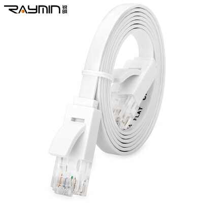 

Rui Ming RM6603WH супер шесть типов гигабитного плоского кабеля без кислородной меди 3 м белый 8-жильный