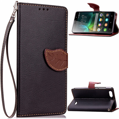 

Black Design PU Leather Flip Cover Wallet Card Holder Case for Huawei Honor 4C