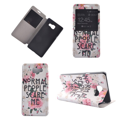 

Rose Flower Design PU Leather Flip Cover Wallet Card Holder Case for Samsung Galaxy A32016A3100