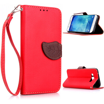 

Red Design PU Leather Flip Cover Wallet Card Holder Case for Samsung Galaxy A8/A8000