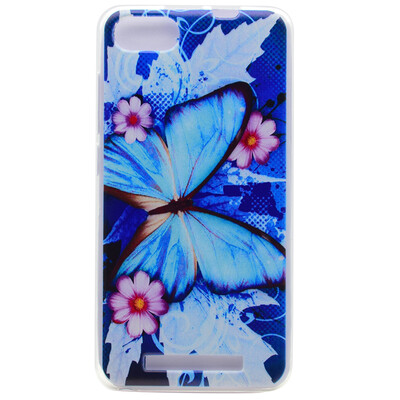 

Blue butterfly Pattern Soft Thin TPU Rubber Silicone Gel Case Cover for Wiko Lenny 3