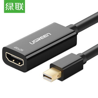 

Зеленый Альянс (UGREEN) Mini DP to HDMI 4K конвертер Mini Displayport кабель Apple MacBook молния интерфейс адаптер для ноутбука черный 40360
