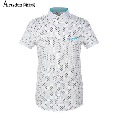 

Aston Summer Shirt Comfortable Business Casual Breathable Collar Men's Short Sleeve Shirt Blue 180 / XL A2170004