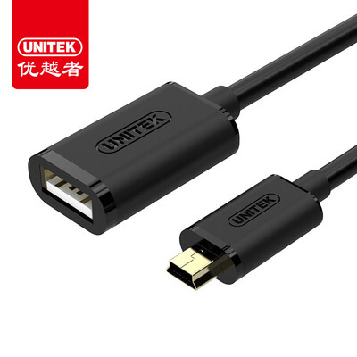 

(UNITEK) Y-C439EBK Mini USB OTG кабель для передачи данных 5PinT порт для материнской машины U диск адаптер кабель компьютер компьютер мышь мышь кабель черный