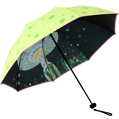

Paradise umbrella hits black plastic creative half double 30 fold sun umbrella sunny umbrella 31814E tender green