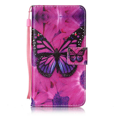 

Black Butterfly дизайн PU кожа флип крышку крышки кошелька карты чехол для Sony Xperia XZ
