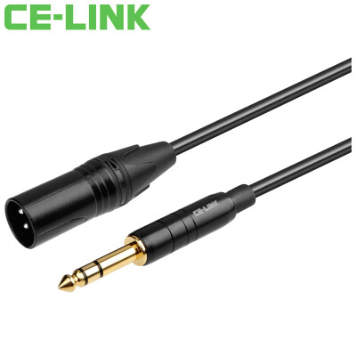 

CE-LINK 2824 DC6.5 поворот 3-контактный XLR аудиокабель мужской к публичной линии Kakan / 2 метра 6,35 микрофонный микрофонный аудиомикшерный кабель