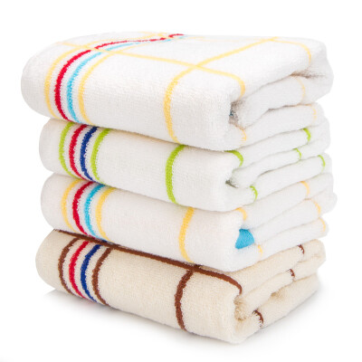 

LOFTEX towel home textile cotton yarn-dyed Ruo Ran comfortable Baolan Tiya towel 4 family fitted red / blue 30 * 72cm 78 g