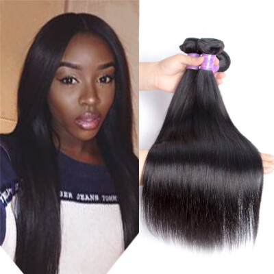 

8A Brazilian Virgin Hair Straight 2 Bundles Queen Hair Products Virgin Brazilian Straight Hair Human Virgin Hair Weave 100grams