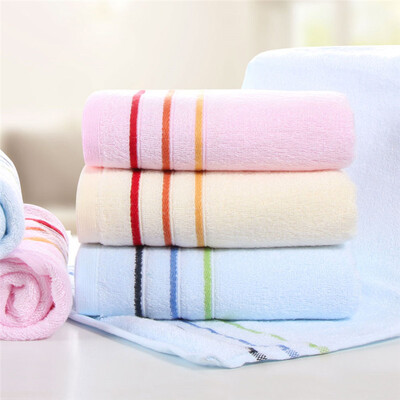 

Xin brand towel home textiles dream grid cotton towel 3 installed purple blue coffee color