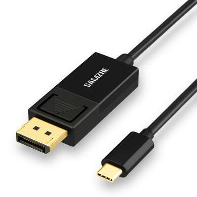 

Shanze (SAMZHE) TPC-DP1 Тип-C-DP кабель для преобразования USB3.1 USB-C в DisplayPort4K HD адаптерный кабель 1,2 м черный