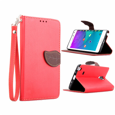 

Red Design PU Leather Flip Cover Wallet Card Holder Case for Samsung Galaxy Note EdgeN9150
