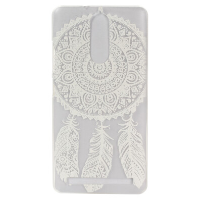 

Feather flower Pattern Soft Thin TPU Rubber Silicone Gel Case Cover for Lenovo K5 Note