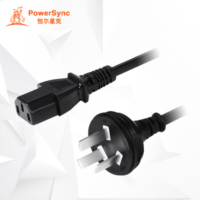 

PowerSync MPCPHX1000 computer host power line for computer host display rice cooker electric kettle household electrical appliances word tail