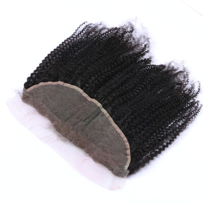 

Brazilian Kinky Curly Lace Frontal Closure Brazilian Virgin Hair 13X4 Full Lace Frontals Closure Ear to Ear Lace Frontal