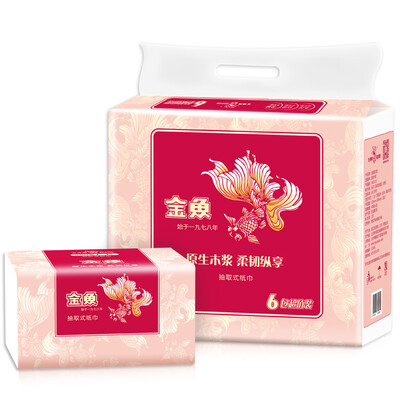 

Goldfish brand (GOLDFISH) pumping the original wood pulp 400 soft pumping * 6 package