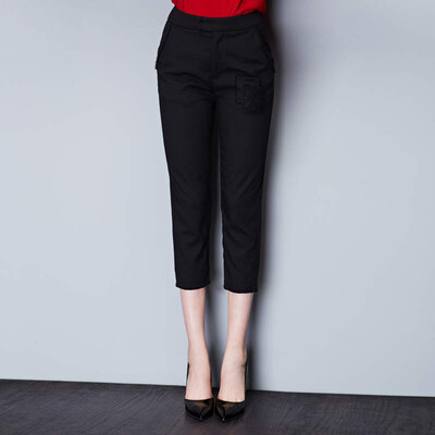 

Marc Rebecca Marc Rebecca pants pants straight suit pants thin section casual pants 61018K black  code