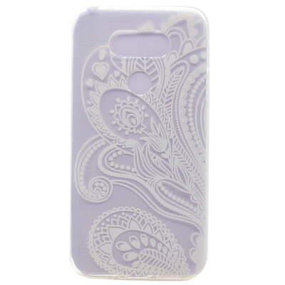 

Half flower Pattern Soft Thin TPU Rubber Silicone Gel Case Cover for LG G5