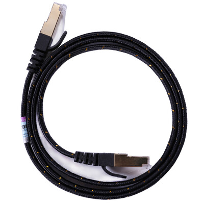 

Pukang (AMPCOM) AMCAT7GD1810 гигабитного семь типов плоских кабелей CAT7 соединительных шнуров гальваническим бескислородной меди Экранированный кабель подключен компьютерные сети шампанского 10 м