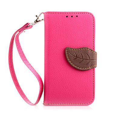 

Pink Design PU Leather Flip Cover Wallet Card Holder Case for Samsung Galaxy S4 MiniI9190