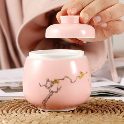 

Changnan керамические чашки Jingdezhen чай с закрытыми чашками чая путешествие двойной слой сливы сливы