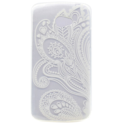 

Half flower Pattern Soft Thin TPU Rubber Silicone Gel Case Cover for LG K5