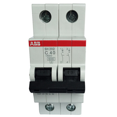 

Автоматический выключатель ABB 2P40A Воздушный выключатель Bipolar Mini Open SH202-C40