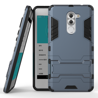 

Темно-синий Slim Robot Armor Kickstand Ударопрочный жесткий корпус из прочной резины для HUAWEI Honor 6X