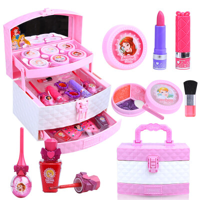 

Disney Disney children's cosmetics Princess makeup box set non-toxic washing cosmetics girl play house toys 22326