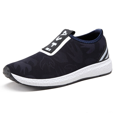 

Yushi Maya casual shoes breathable men's outdoor sports light feet pattern men's shoes 960-black -39