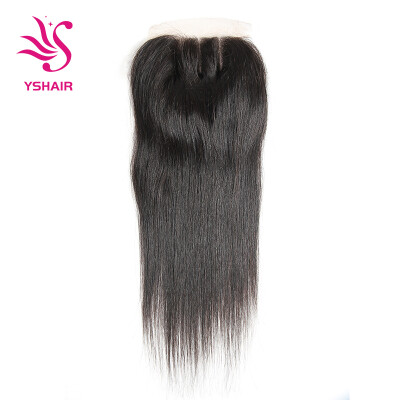 

4x4 Brazilian Straight Lace Closure 7A Virgin Human Hair Lace Closure Free Part Closure Brazilian Closure Natural Color