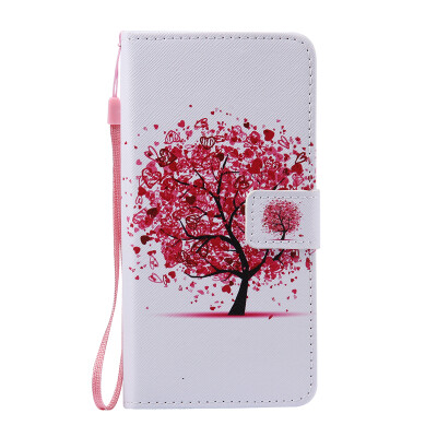 

Flower Design PU Leather Flip Cover Wallet Card Holder Case for LG V10