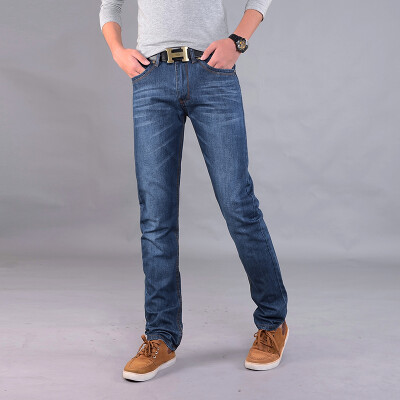 

Yi Shi fashion business casual simple Slim straight jeans male ZY946 blue 33