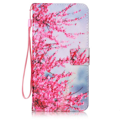

Plum Blossom Design PU Leather Flip Cover Wallet Card Holder Case for LG V20H990N